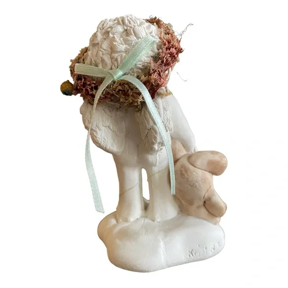 Vintage 1995 Dreamsicle “Nite Nite” cherub with Teddy bear 4” tall. - Picture 6 of 7